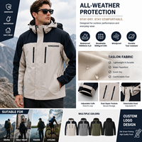 Vestes décontractées pour hommes très vendues, couleur unie, à capuche, avec logo personnalisé, imperméables