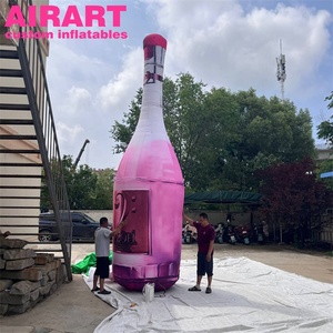Botella inflable rosa, botella de vino tinto champán inflable para exhibición - Product Image 6