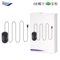Souris filaire USB noire, câble extra long de 2 mètres, durable et polyvalente pour ordinateurs portables et ordinateurs de bureau