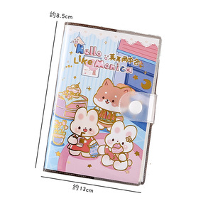 Set de Cuaderno Escolar <span class=keywords><strong>Kawaii</strong></span> Personalizado, Tapa Dura Cosida de PVC, Tamaño A3, Diseño de Botones con <span class=keywords><strong>Dibujos</strong></span> Animados, Papelería al por Mayor para <span class=keywords><strong>Niñas</strong></span> - Product Image 3