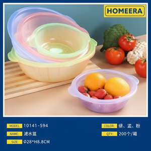 Commercio all'ingrosso 28x88CM colino da cucina in plastica colorata Set di strumenti di drenaggio per frutta e verdura - Product Image 1