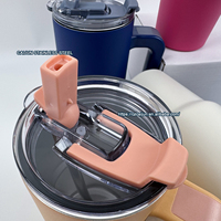 Gobelets en acier inoxydable de luxe de haute qualité bouteille d'eau sous vide et tasse à café avec couvercles et pailles pour le voyage