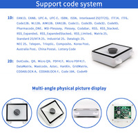 EMT8651BC 2D USB CMOS Módulo de escáner de código de barras integrado Lector de código QR para pago de autoservicio en stock