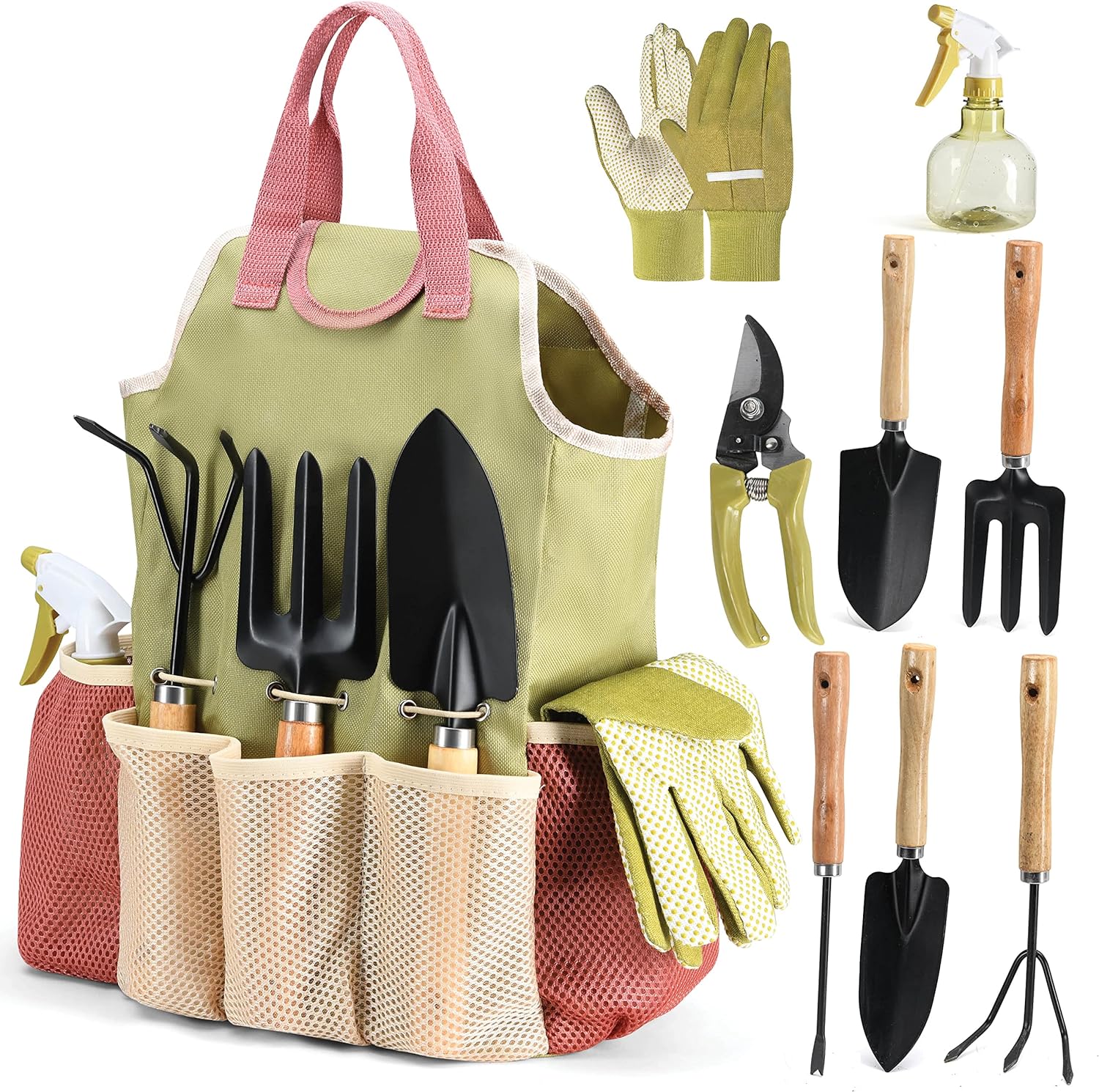 Ensemble d'outils de jardinage robustes en acier inoxydable Offre Spéciale Kit complet d'outils de jardinage livré avec un sac