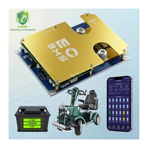 ECBMS 8s 16s 5s 60v 48v 200a 40a BMS de Montaje en Rack, Monitor de Batería con Corte por Alta Temperatura, BT, LiFePO4, Li-ion, Inversor Híbrido, Servidor - Product Image 1