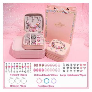 2025 New Trendy Gold Rose Gold Plastic <b>Adjustable</b> <b>Bracelet</b> Set 66pcs Women's DIY Educational Jewelry Making Toy Gift - Product Image 3