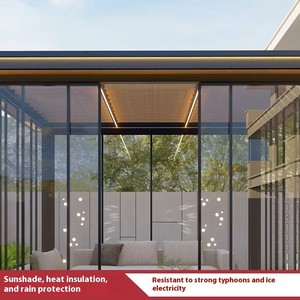 Nouveau pavillon extérieur en alliage d'aluminium de style chinois pavillon de thé Villa de loisirs de jardin avec gazebo et pavi de pergola - Product Image 5
