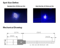 Module laser D3.3mm~D4mm de taille mini, 635nm 650nm 780nm 850nm 980nm, rouge, IR, NIR, 0.5mW 1mW 5mW 10mW, 3~5V DC, pour viseur laser / viseur de pistolet