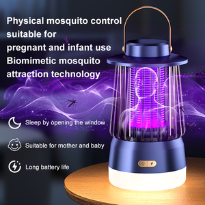 Lámpara Mata Mosquitos <span class=keywords><strong>El</strong></span>éctrica Biónica de Alta Eficacia, Repelente de Insectos Ecológico, Eliminador de Plagas - Product Image 2