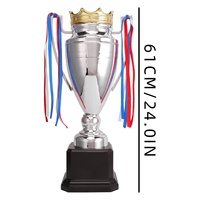 Trofeos Metálicos Personalizados con Diseño de Corona, Ideales para Competiciones Deportivas de Baloncesto para Adultos y Niños