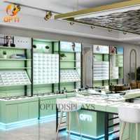 Expositor Comercial Profesional para Gafas de Sol, Mueble de Madera para Exhibición de Monturas Ópticas, Mobiliario para Tiendas Minoristas con LED