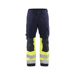 Blaklader กางเกงทำงานขายาวหลาก147815148933C156สีกรมท่า/เหลือง-กางเกงยีนส์ทำงานกันไฟ7330509516706 - Product Image 1