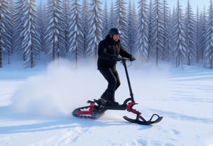Scooter électrique 3 en 1 <span class=keywords><strong>pour</strong></span> adultes, luge à neige, <span class=keywords><strong>ski</strong></span>, 2000w, 48v, 19.2ah, démarrage au pied, pneus de 11 pouces, prise en charge de l'application, hiver, Canada, Russie - Product Image 6