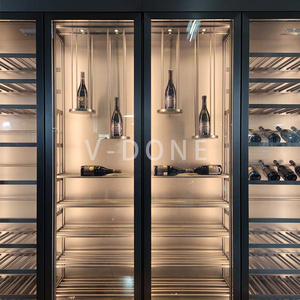 <span class=keywords><strong>Meuble</strong></span> de rangement personnalisé pour bar à <span class=keywords><strong>vin</strong></span> rouge, cave à whisky, étagères à <span class=keywords><strong>vin</strong></span> en verre pour hôtels et restaurants - Product Image 2