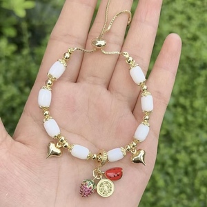 <span class=keywords><strong>BD</strong></span>-B8006 coloré émail pendentif Bracelet cocotier/<span class=keywords><strong>avion</strong></span> forme plaque d'or Bracelet été Bracelet à la mode pour dame - Product Image 6