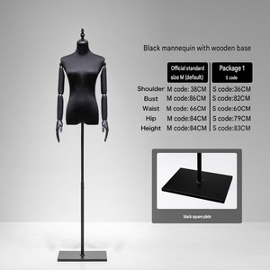 <span class=keywords><strong>Mannequin</strong></span> de <span class=keywords><strong>couture</strong></span> pour femme, buste avec tête, en mousse et tissu, pose debout, pour présentation de vêtements - Product Image 5