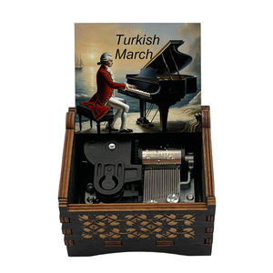 Marzo turco carillon in legno <span class=keywords><strong>Alla</strong></span> melodia <span class=keywords><strong>Turca</strong></span> 18 Note vento movimento pianoforte musicale speciale regalo per gli amici festa di compleanno - Product Image 1