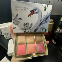 Nouvelle palette de fards à joues en gros, 6 teintes, poudre pressée pour le visage, produit cosmétique, fournisseur de marque privée