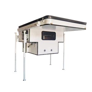 TP02 Trọng lượng nhẹ gia cố sợi thủy tinh Pop Up Pickup Truck Camper 4x4 cắm trại Pick up trượt trên tán xe tải Camper với phòng tắm - Product Image 1