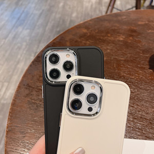 Thiết Kế Mạ Điện Ống Kính Bumper Điện Thoại Trường Hợp Đối Với <span class=keywords><strong>iPhone</strong></span> 15 Pro Max 13 12 11 14 Pro Max X XR XS Max <span class=keywords><strong>7</strong></span> 8 Cộng Với Màu TPU Cover Quay Lại - Product Image 5