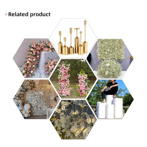 Promise Arche de fleurs artificielles roses Décoration de mariage Arche de fleurs de mariage rose - Product Image 5