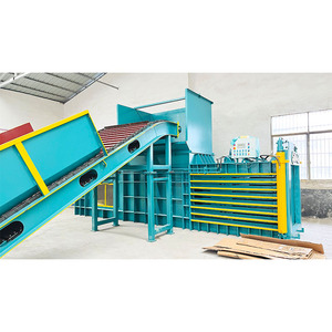 Bán tự động ngang <span class=keywords><strong>Baler</strong></span> máy cho tái chế các tông nhựa carton giấy pet chai dệt Túi - Product Image 5