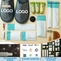 Ensemble d'articles de toilette écologiques Hawer OEM 2026, pantoufles de luxe, accessoires de chambre d'hôtel, articles de toilette pour hôtel