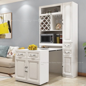 เฟอร์นิเจอร์บ้านทันสมัยโต๊ะพับได้อุปกรณ์ฮาร์ดแวร์โต๊ะพับเก็บได้โต๊ะด้านบนเตียงที่มองไม่เห็นอุปกรณ์ฮาร์ดแวร์แผงโลหะไม้ - Product Image 2