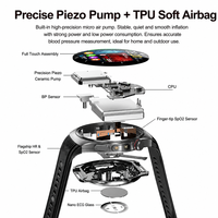 Jam Tangan Pintar Airbag Pengukur Tekanan Darah Layar AMOLED 1.43 inci Pemantau Detak Jantung SpO2 Pemantau Kesehatan Smartwatch Gelang Pintar