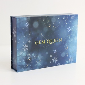 Custom Gold Hot Stamping Logo Hard Rigid <b>Paper</b> Cardboard Packaging Magnetic Lid Closure Gift <b>Box</b> - Product Image 4