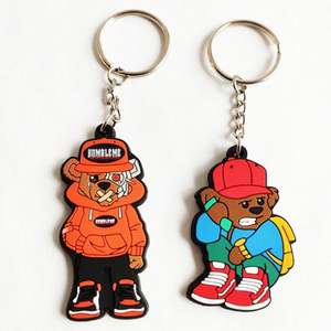 Custom Soft Plastic Pvc Key Holder <b>Personalized</b> logo 2d 3d Shaped Pvc <b>Keychains</b> - Product Image 4