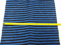 Housse de planche de surf en polyester à rayures noires et bleues de 6,6 pieds
