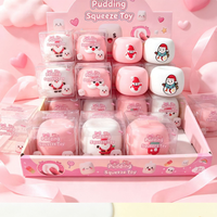 Nouveau produit : Squishy Kawaii de Noël, Squishy croustillant, comme un coffret cadeau de Noël, jouets Squishy Pudding Kawaii pour enfants