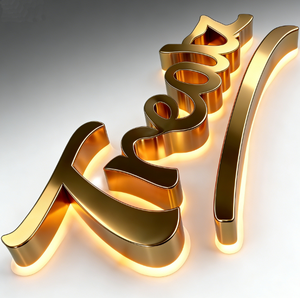 Enseigne <span class=keywords><strong>électronique</strong></span> directionnelle rétroéclairée en acier inoxydable à LED néon, alimentée par courant alternatif, pour hôtels et bars, transformateur pour bâtiments et bureaux - Product Image 1