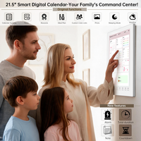 Calendario Inteligente Táctil FHD IPS de 21.5 Pulgadas con Android 14, Tipo-C, WiFi, Altavoz Integrado, 100% SRGB para Oficina, Sala de Reuniones