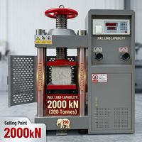 Máquina de Ensayo de Compresión Hidráulica de Alta Precisión 2000KN DYE-2000 con Plato de 240mm para Resistencia del Hormigón según Norma ISO