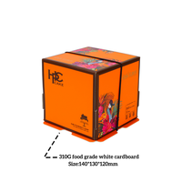 Boîte cadeau en papier carrée de petite taille de qualité supérieure pour la pâtisserie, les gâteaux, les biscuits, avec logo de marque imprimé sur mesure