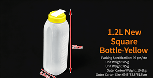 Botella de <span class=keywords><strong>Agua</strong></span> de PP de 1L/1.2L Apta para Refrigerador |   Libre de BPA |   Tapa apta para lavavajillas |   Refrigerador de Gran Capacidad, Imprescindible en la Cocina para <span class=keywords><strong>Agua</strong></span> Fría - Product Image 5