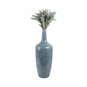 Vaso Moderno in Ceramica Blu Smaltata per Fiori, Decorativo per Soggiorno, Casa e Camera da Letto - Product Image 2