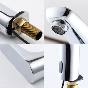 HY-117A อ่างน้ำทองเหลืองทองแดงแบบทันสมัยสำหรับห้องน้ำก๊อกน้ำอัจฉริยะแบบไม่ต้องสัมผัสเซ็นเซอร์อินฟราเรดอัตโนมัติแบบแตะสำหรับยิม - Product Image 5