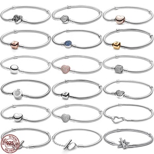 Nueva Pulsera <span class=keywords><strong>de</strong></span> Plata <span class=keywords><strong>de</strong></span> Ley 925 <span class=keywords><strong>de</strong></span> Alta Calidad con Diseño Clásico <span class=keywords><strong>de</strong></span> Espina <span class=keywords><strong>de</strong></span> Serpiente, Compatible con Abalorios Originales <span class=keywords><strong>Pandora</strong></span>, Regalos <span class=keywords><strong>de</strong></span> Aniversario DIY - Product Image 1