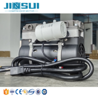 Piston Mini bebas minyak, kompresor pompa udara portabel 0.2 KW untuk penggunaan laboratorium