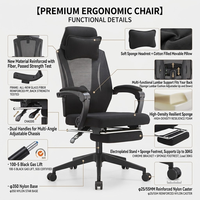 Chaise de bureau de direction de luxe, design spacieux et fonction de levage, facile à nettoyer, pivotante, avec support de coude souple