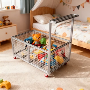 إنتاج مصنعي لقطاعات الألمنيوم المبثوقة 2040 و4040 المعالجة بالسفع الرملي من سلسلة 6000 بشكل مربع لنموذج رف الدمى مع خدمة القطع والثني - Product Image 5