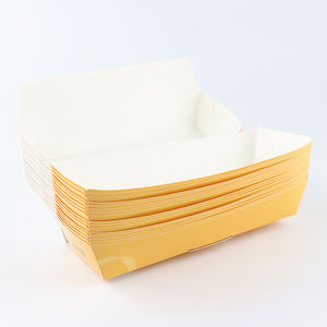 Boîte à hot-dogs de restauration rapide personnalisée emballage en papier biodégradable avec logo pour hamburger <span class=keywords><strong>frites</strong></span> salade et sushi - Product Image 1