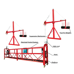 Zlp Series 6M/7.5m nhôm/mạ kẽm nhúng nóng nền tảng điện treo, giàn giáo điện cho xây dựng - Product Image 1
