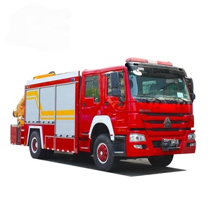 Camiones Sinotruk HOWO con Distancia Entre Ejes <span class=keywords><strong>de</strong></span> 4600 mm, Cabina <span class=keywords><strong>de</strong></span> Doble Fila, Equipos <span class=keywords><strong>de</strong></span> <span class=keywords><strong>Bomberos</strong></span> y Rescate, Grúas <span class=keywords><strong>de</strong></span> Brazo Articulado - Product Image 1