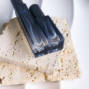 Envases de <span class=keywords><strong>Perfume</strong></span> de 10 y 5 ml, Botellas de Vidrio Cuadradas Azules Degradados con Pulverizador y Tapa de Rosca, Botella Vacía - Product Image 3