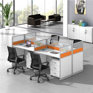 Nội Thất Văn Phòng Phân Vùng Cao Trung Tâm Cuộc Gọi 2 4 6 Người Ghế Nhân Viên Máy Trạm Văn Phòng Bàn Tủ - Product Image 3