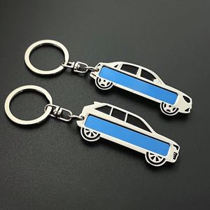 Porte-clés personnalisé en forme de voiture avec logo, plaque d'immatriculation, clé de voiture, en métal, en acier inoxydable, petite plaque d'immatriculation - Product Image 1